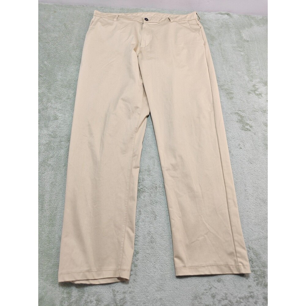 Zelos Mens Golf Pants Sz 36 Tan Khaki Performance Stretch Casual Trousers